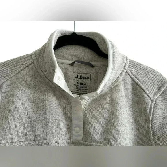 Women's L.L.Bean Sweater Fleece Pullover Size M - Picture 4 of 11